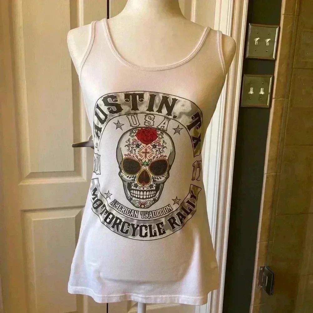 Graphic Tank Top Austin TX Motorcycle Rally